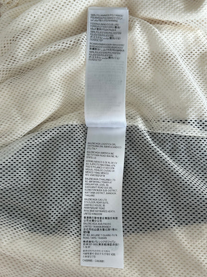 Balenciaga White & Black Embroidered Logo Trackpants