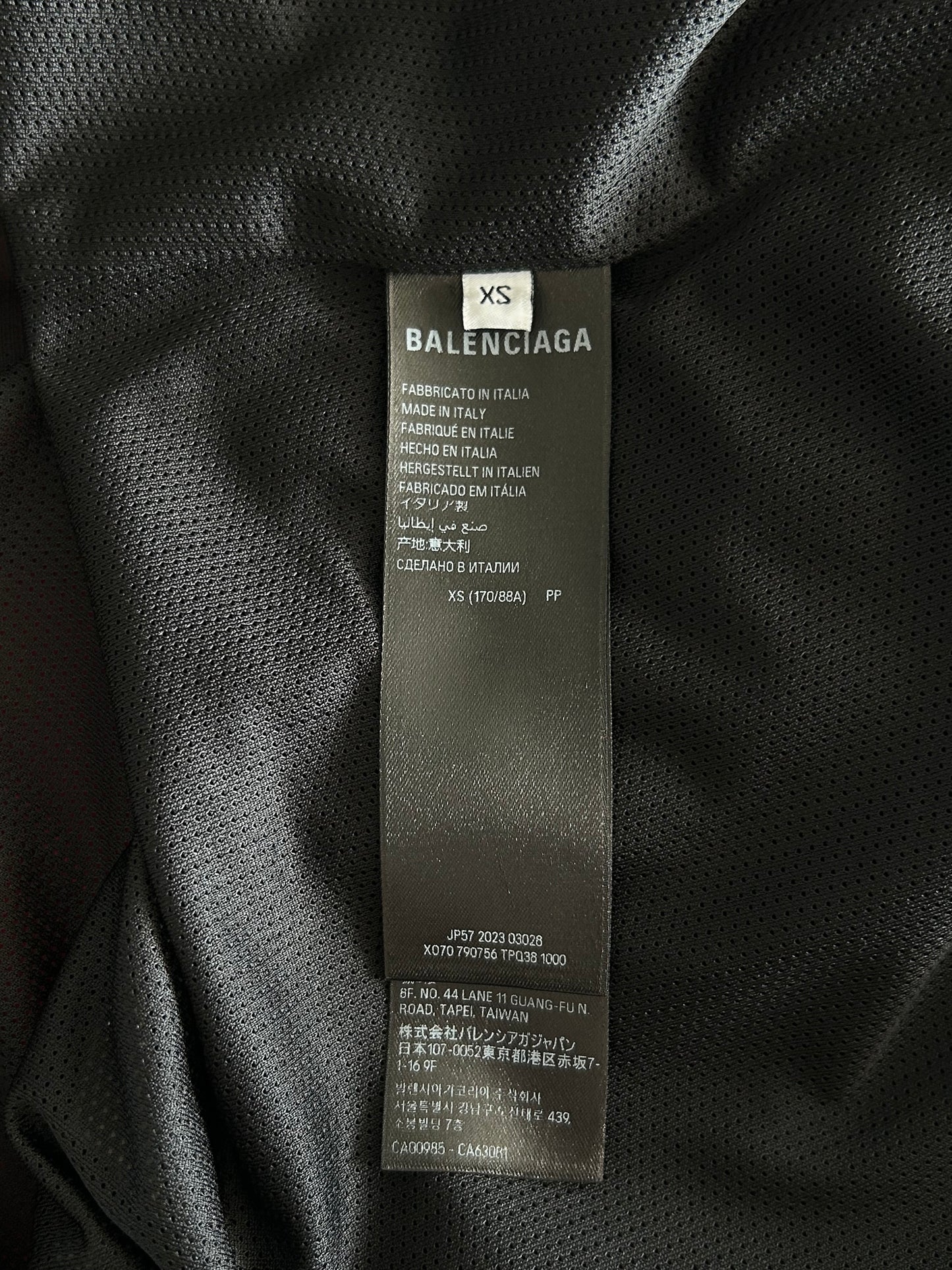 Balenciaga Black Red & White Logo Track Jacket