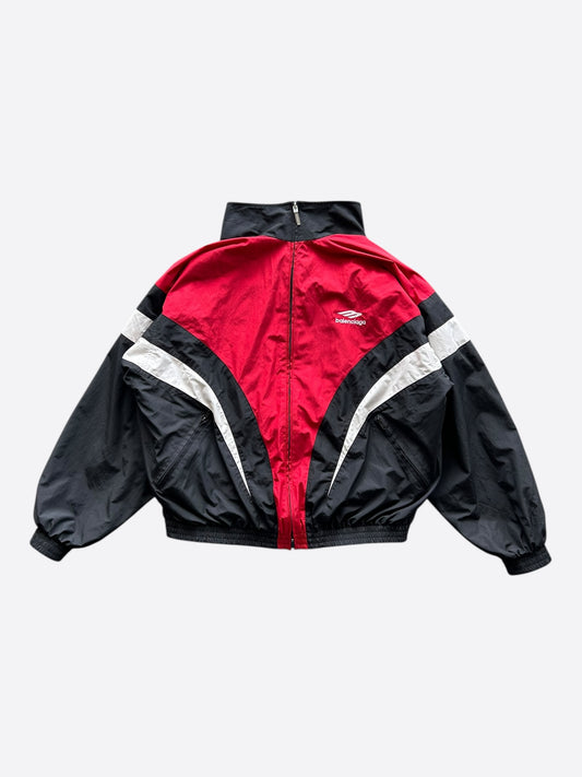 Balenciaga Black Red & White Logo Track Jacket