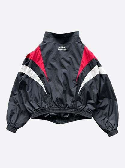 Balenciaga Black Red & White Logo Track Jacket