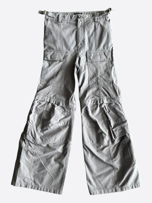 Balenciaga Grey Convertible Cargo Pants