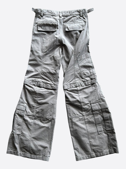 Balenciaga Grey Convertible Cargo Pants