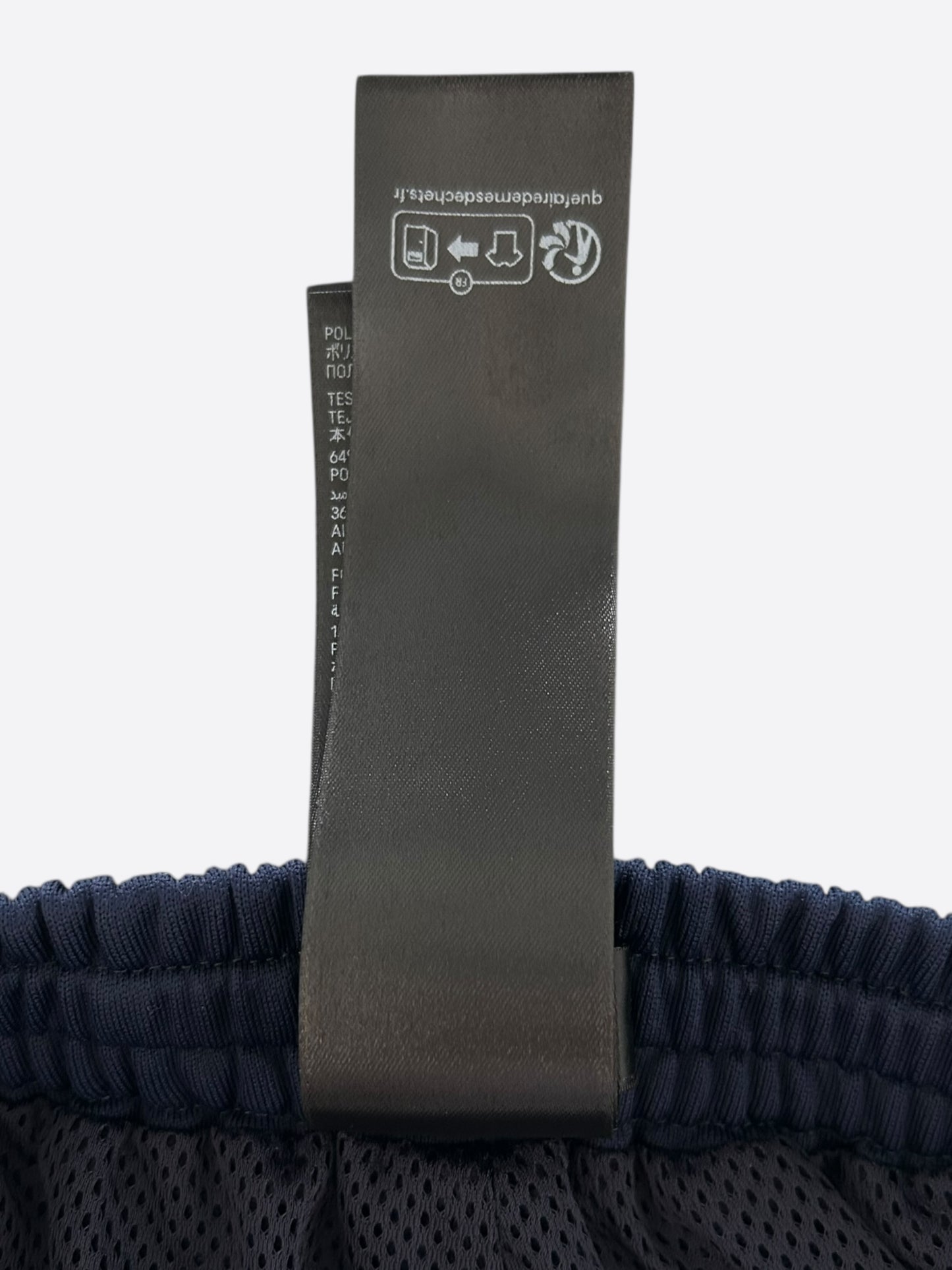 Balenciaga Black & Blue Striped Reconstructed Trackpants