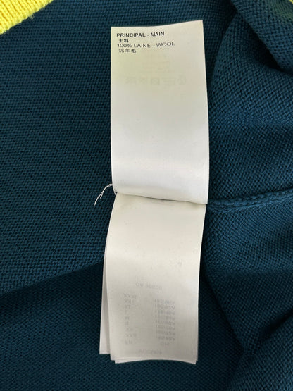 Louis Vuitton Blue & Yellow Logo Wool Sweater