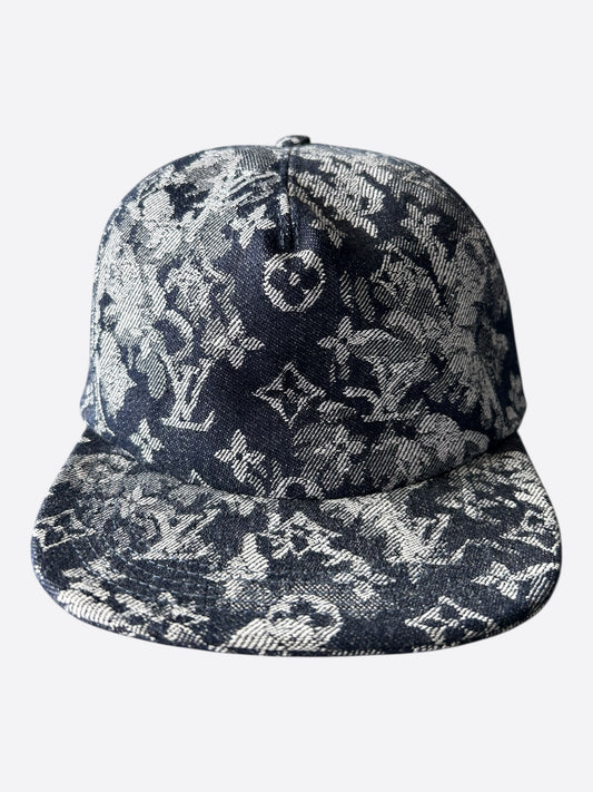 Louis Vuitton Blue Tapestry Hat