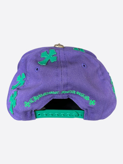 Chrome Hearts Purple & Green Cross Patch Hat