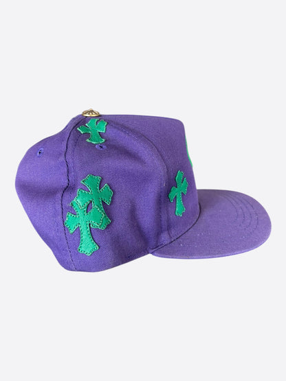Chrome Hearts Purple & Green Cross Patch Hat