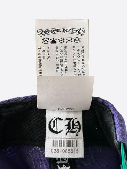Chrome Hearts Purple & Green Cross Patch Hat