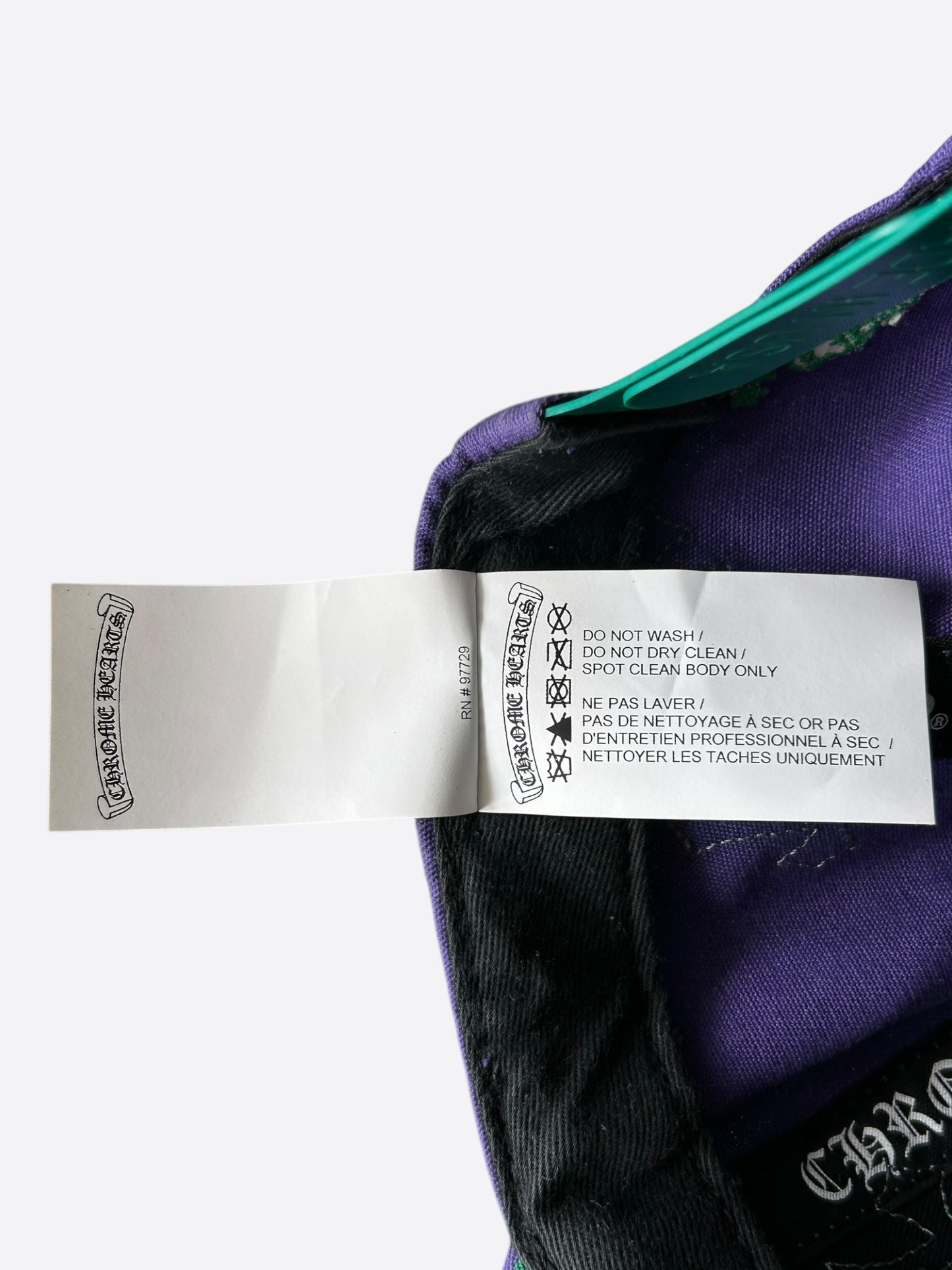 Chrome Hearts Purple & Green Cross Patch Hat