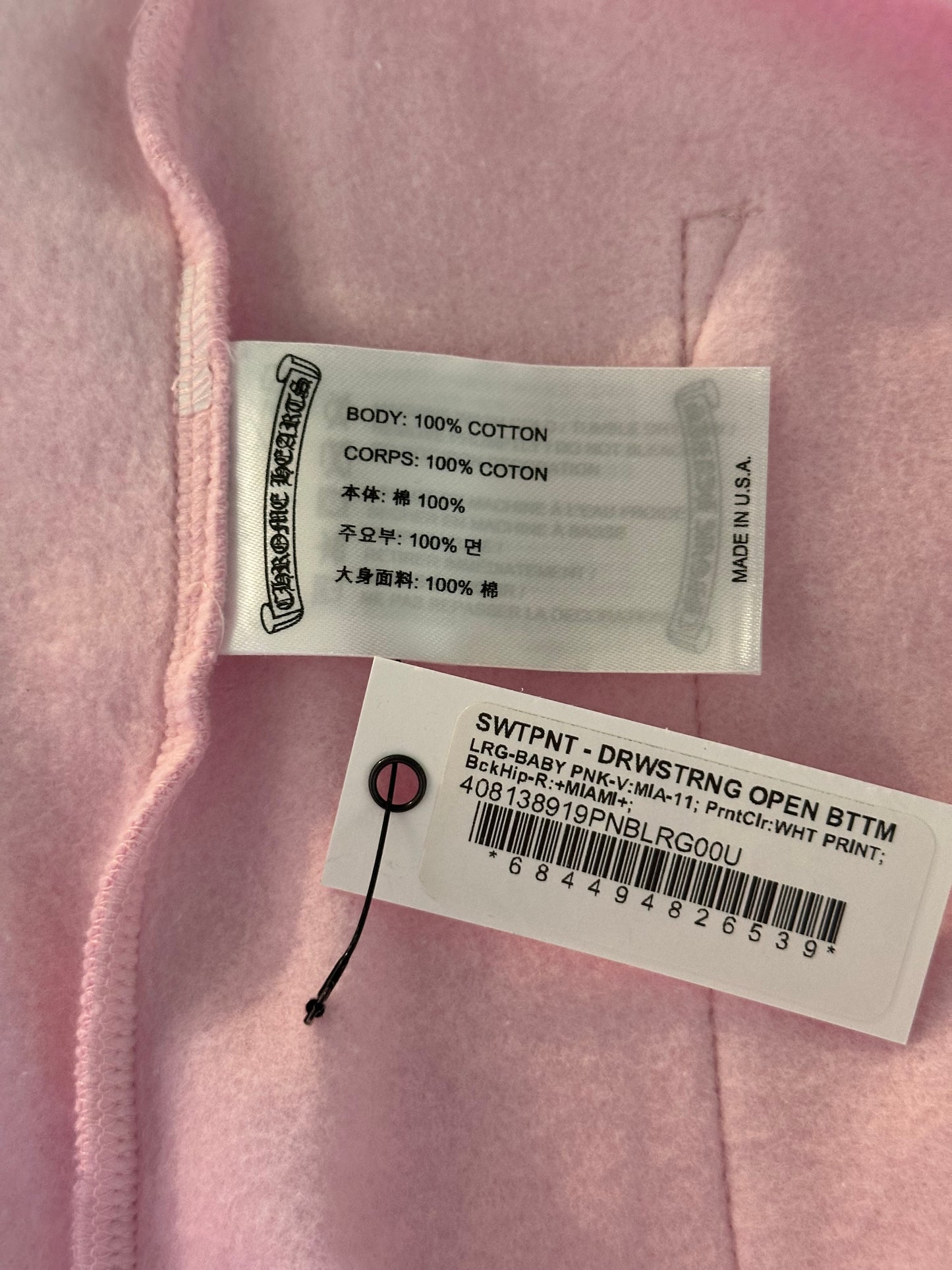 Chrome Hearts Pink Miami Art Basel Exclusive Women's Sweatpants