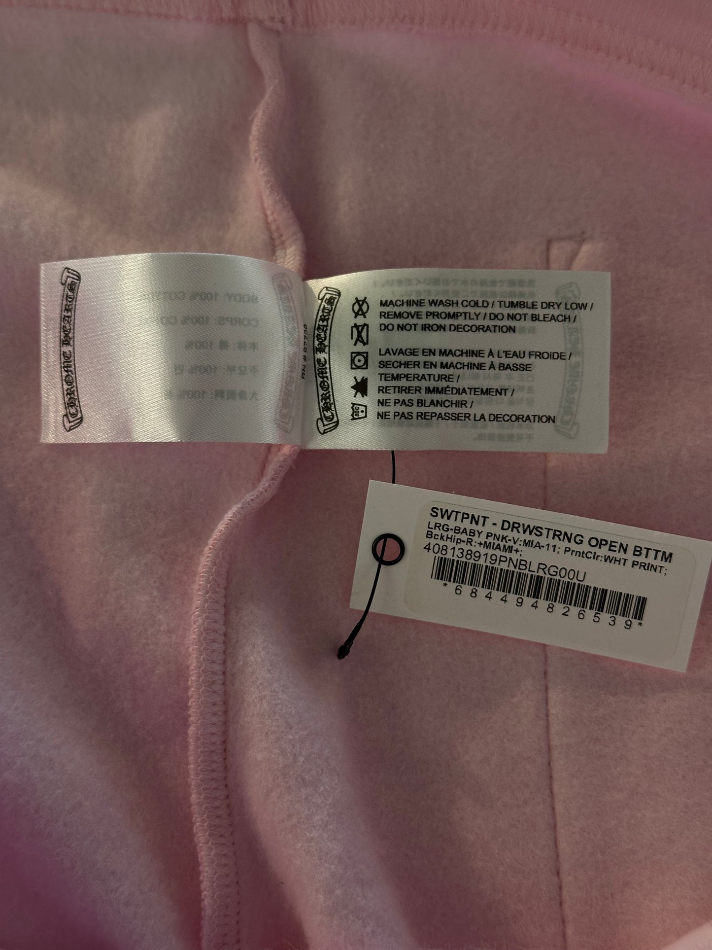 Chrome Hearts Pink Miami Art Basel Exclusive Women's Sweatpants