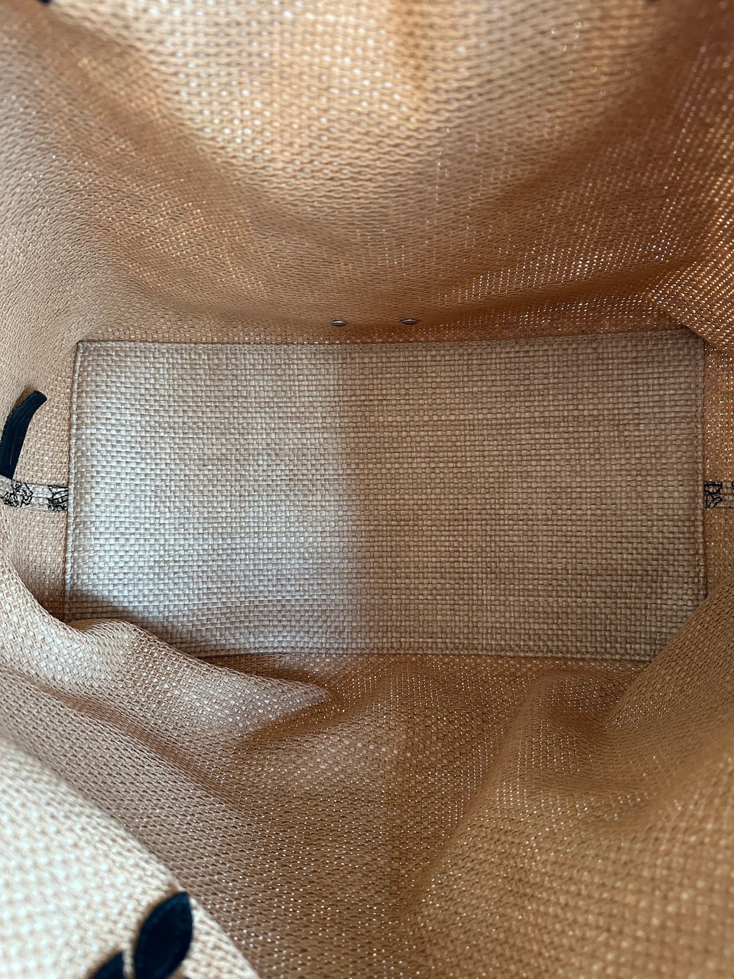 Chrome Hearts Beige & Black Miami Exclusive Stencil Beach Tote Bag