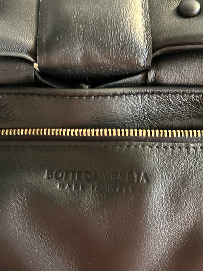 Bottega Veneta Black Intrecciato Chain Padded Cassette Bag