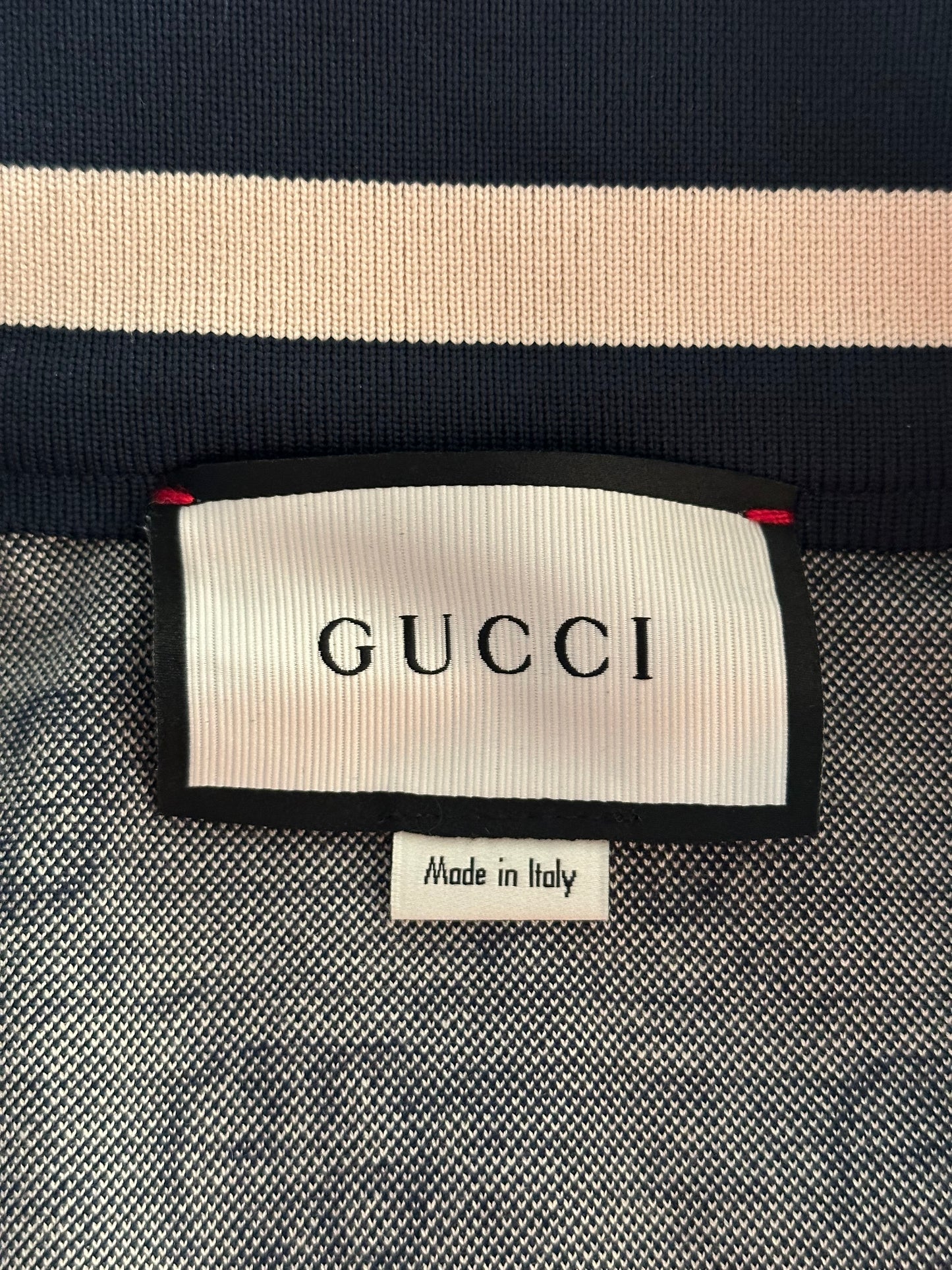 Gucci Blue Monogram Jacquard Track Jacket