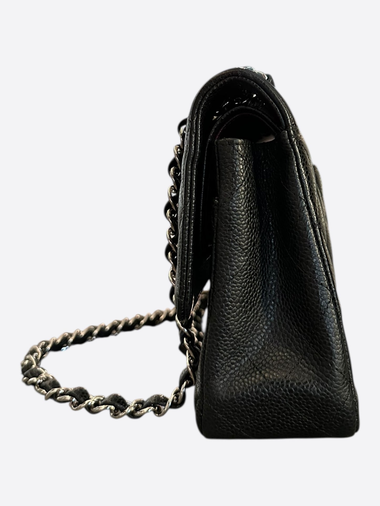 Chanel Black Caviar Quilted Medium Flap Bag