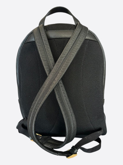 Gucci Black Classic Belt Logo Backpack