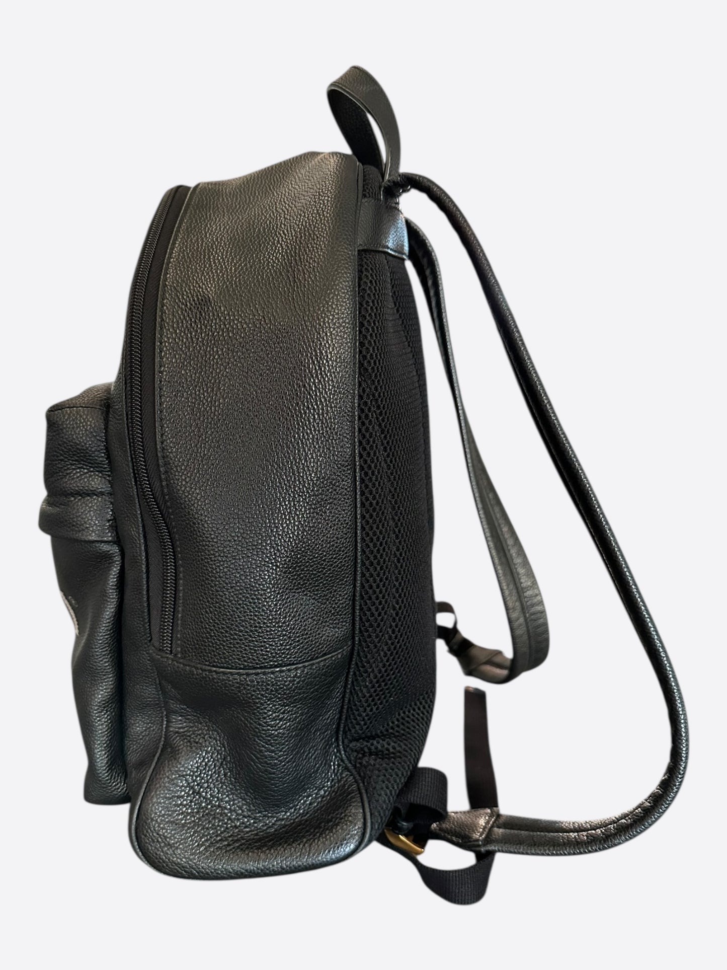 Gucci Black Classic Belt Logo Backpack