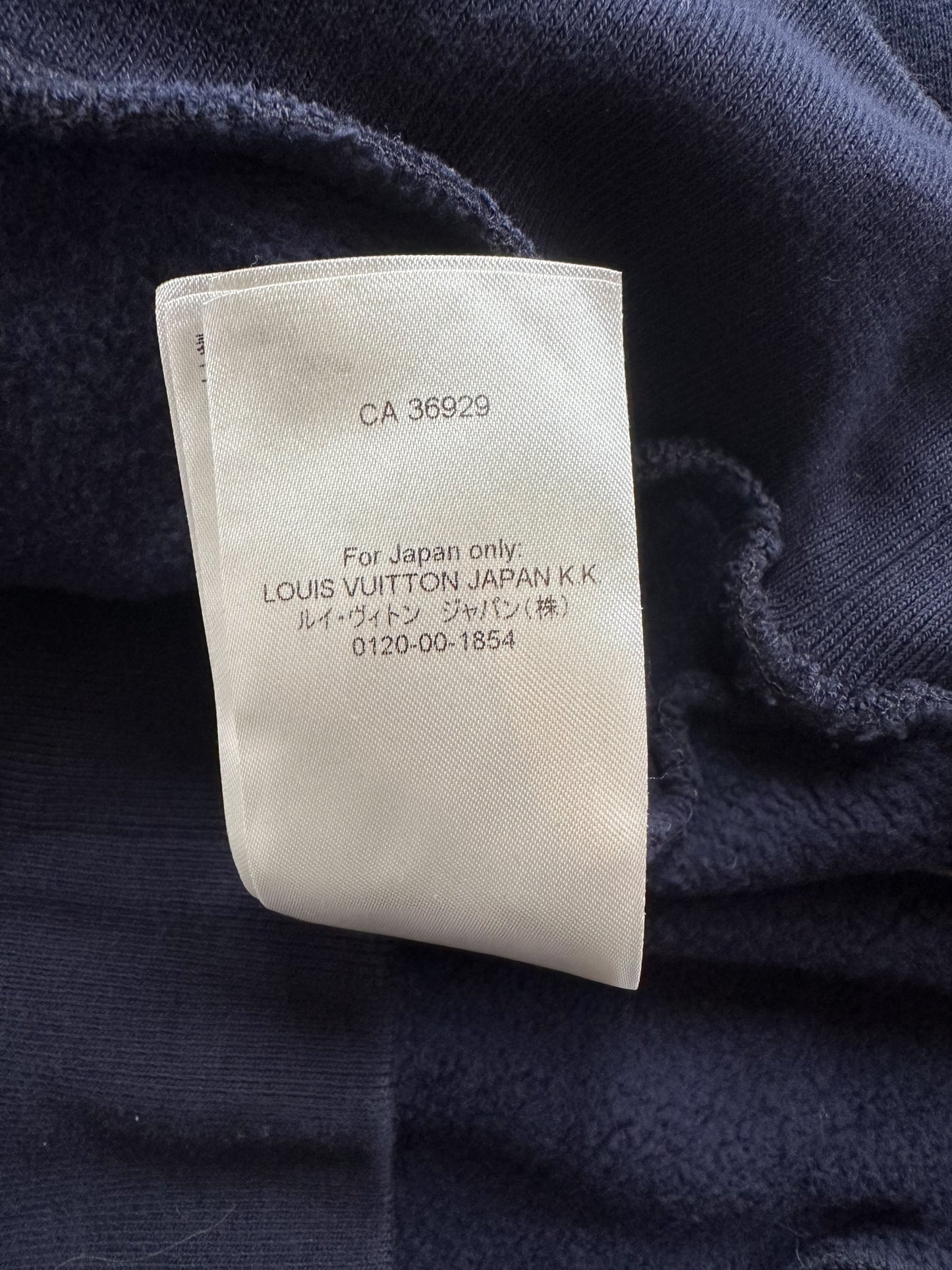 Louis Vuitton Navy Tuffetage Print Sweater