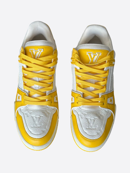 Louis Vuitton Yellow & White Monogram Trainers