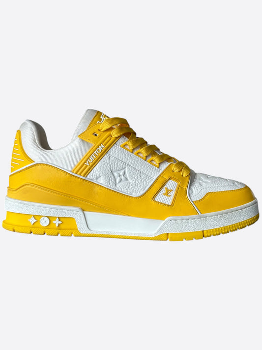 Louis Vuitton Yellow & White Monogram Trainers