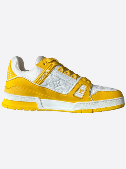 Louis Vuitton Yellow & White Monogram Trainers