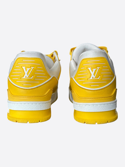 Louis Vuitton Yellow & White Monogram Trainers