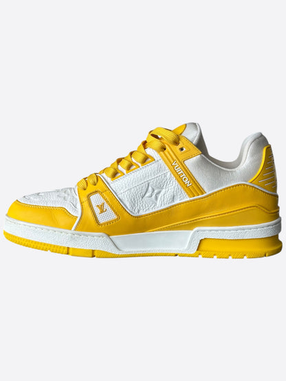 Louis Vuitton Yellow & White Monogram Trainers