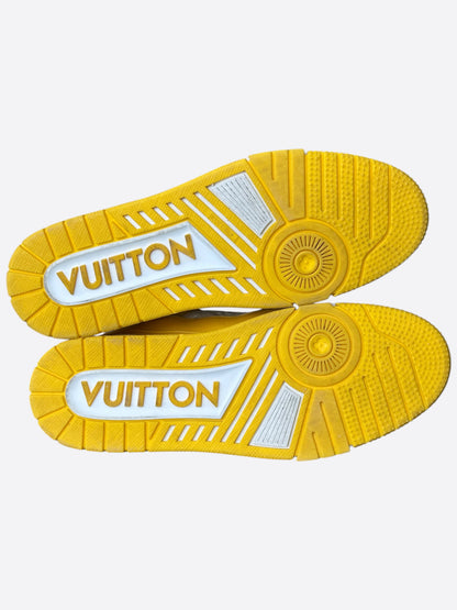 Louis Vuitton Yellow & White Monogram Trainers