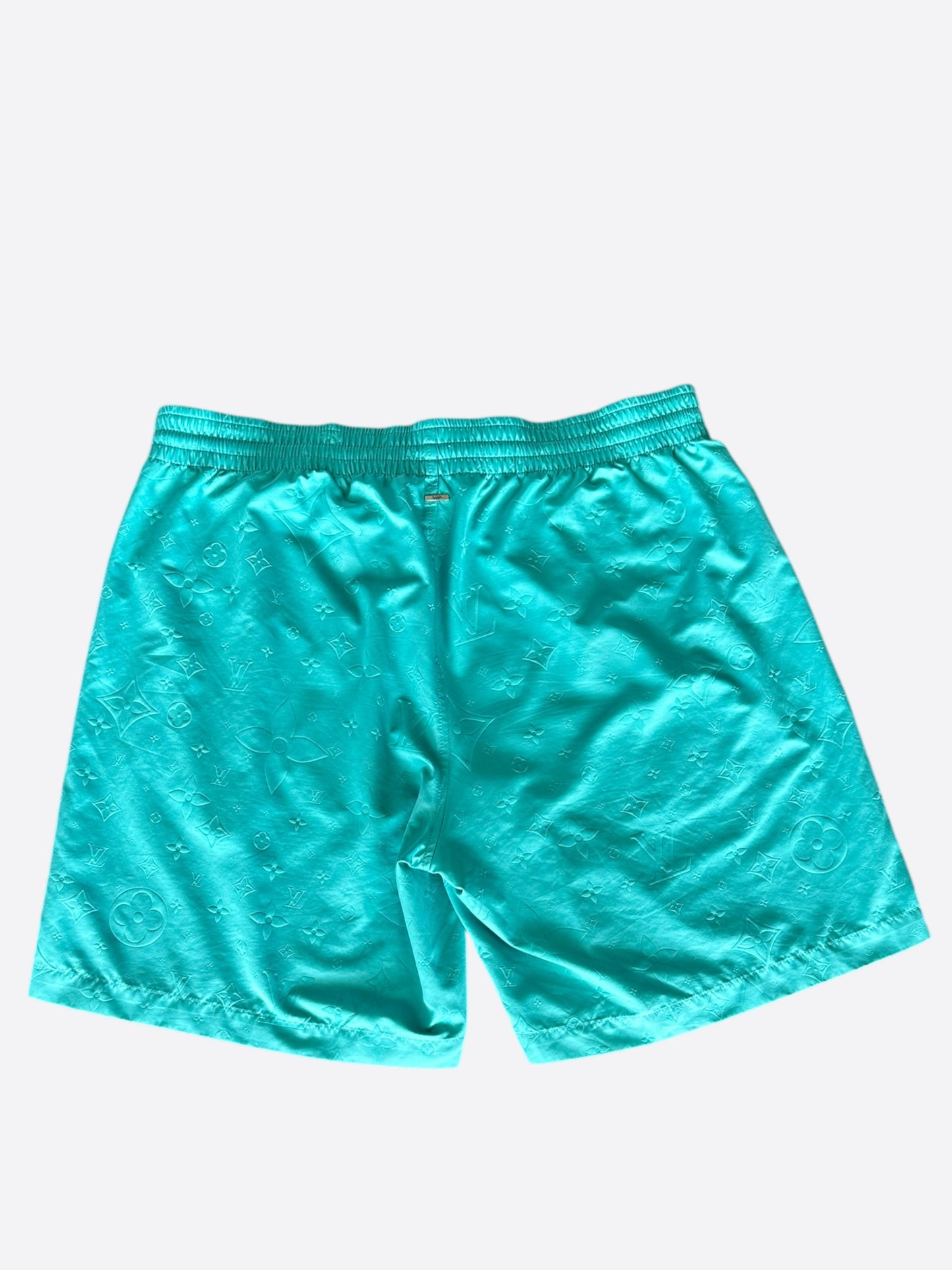 Louis Vuitton Turquoise Monogram Swim Shorts