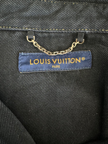 Louis Vuitton Washed Black Workwear Denim Shirt