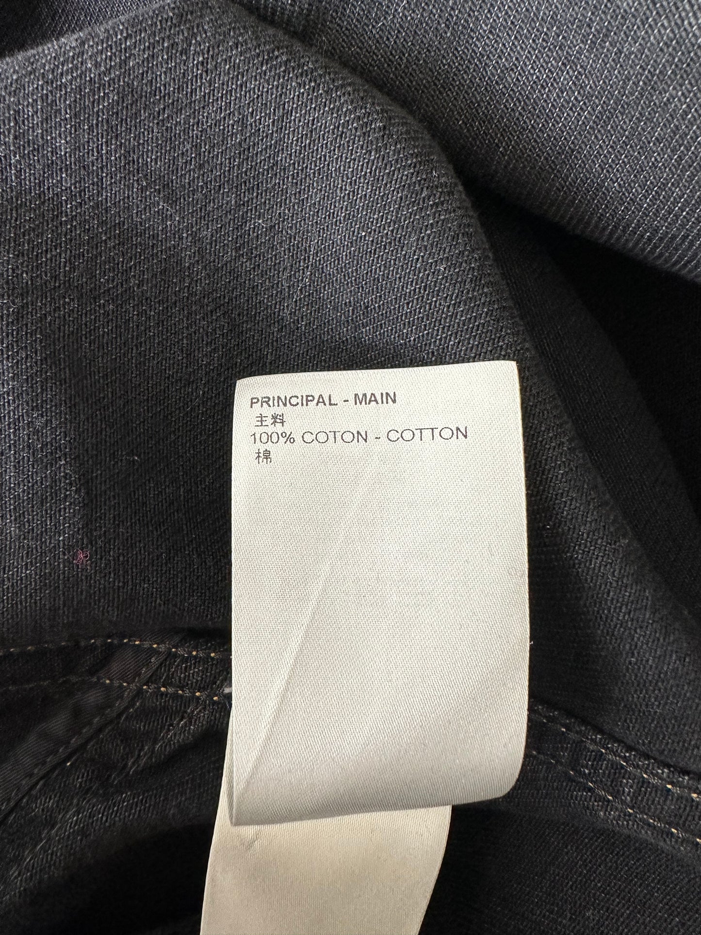 Louis Vuitton Washed Black Workwear Denim Shirt