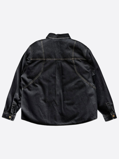 Louis Vuitton Washed Black Workwear Denim Shirt