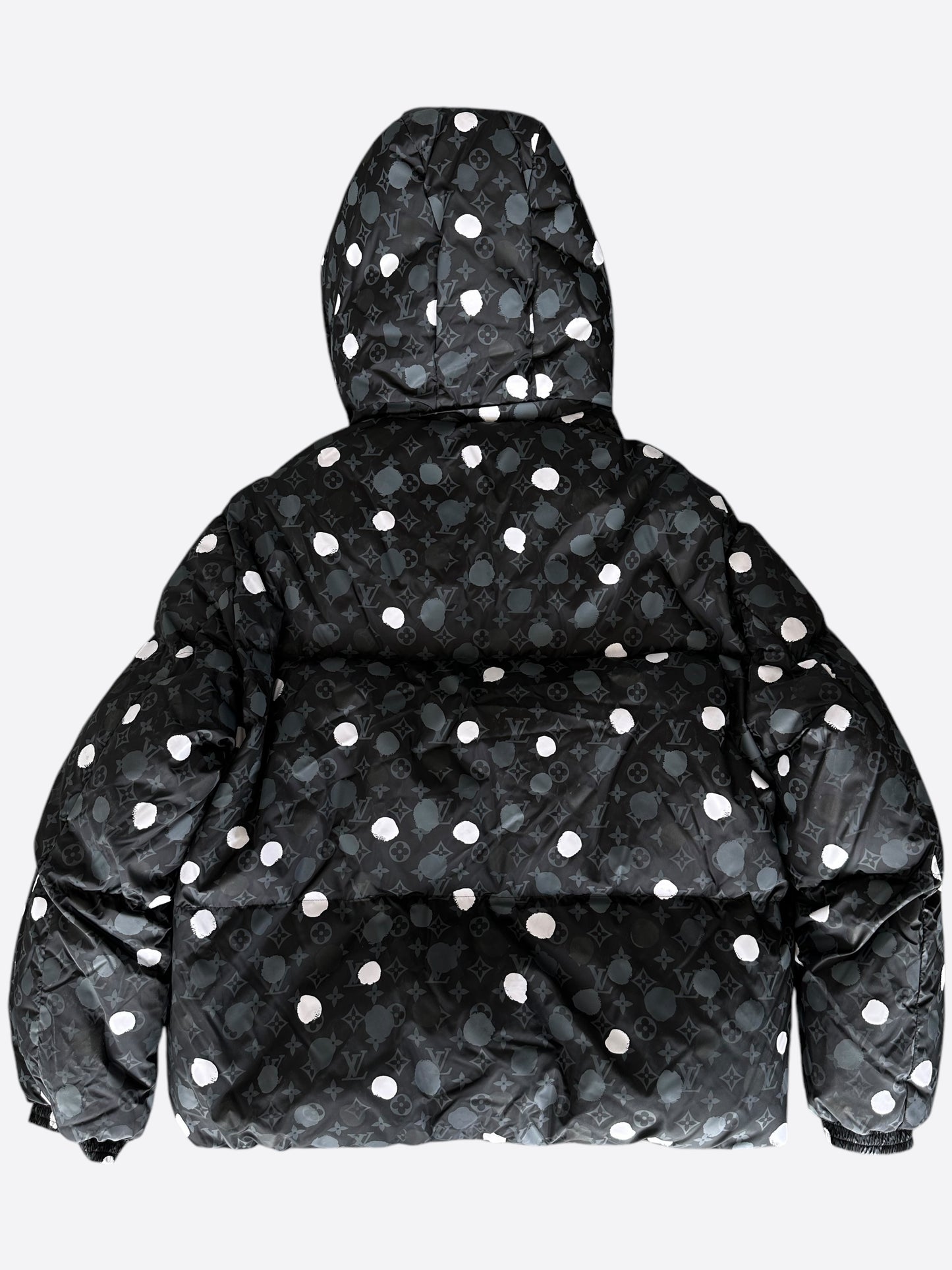 Louis Vuitton Yayoi Kusama Black Polka Dot Monogram Puffer Jacket