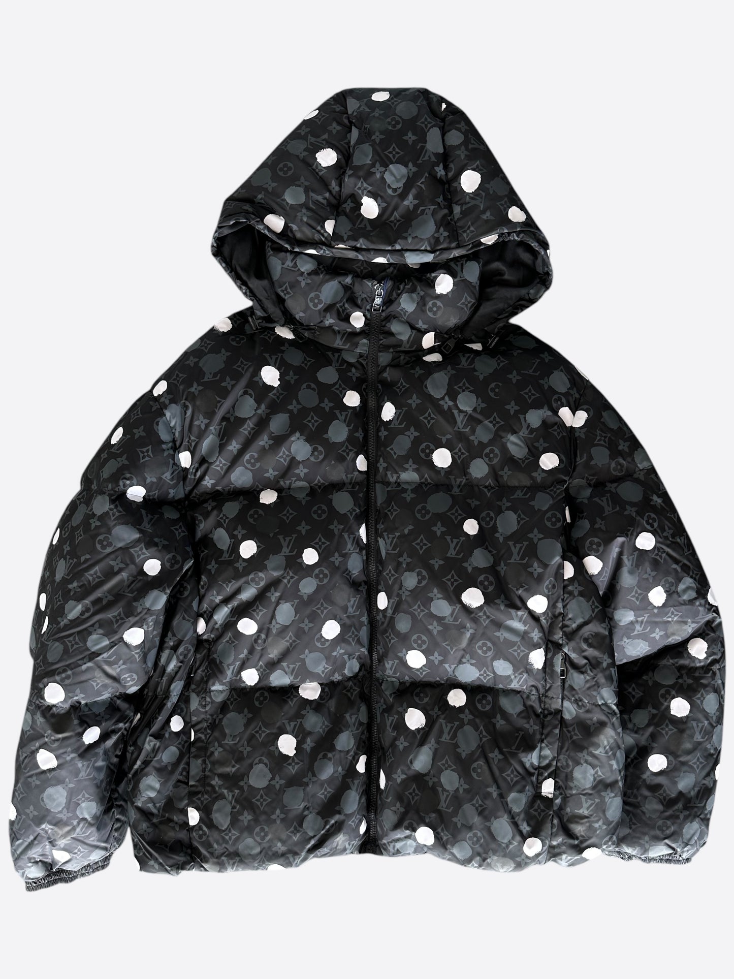 Louis Vuitton Yayoi Kusama Black Polka Dot Monogram Puffer Jacket