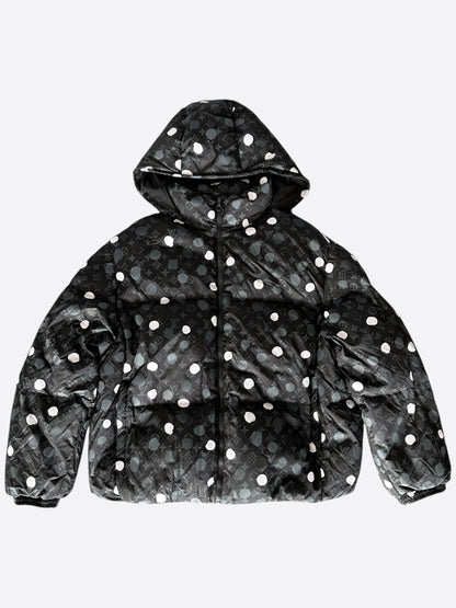 Louis Vuitton Yayoi Kusama Black Polka Dot Monogram Puffer Jacket