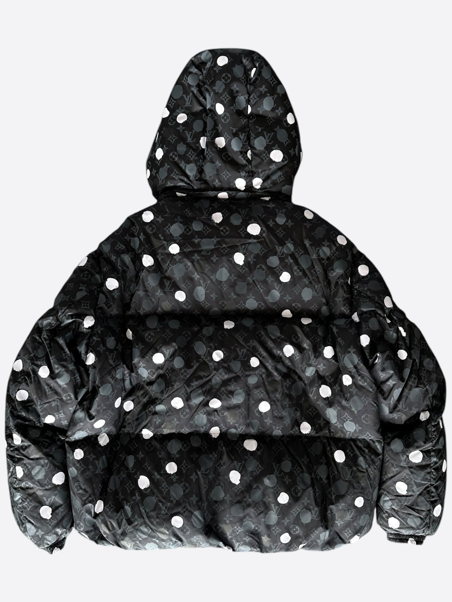 Louis Vuitton Yayoi Kusama Black Polka Dot Monogram Puffer Jacket