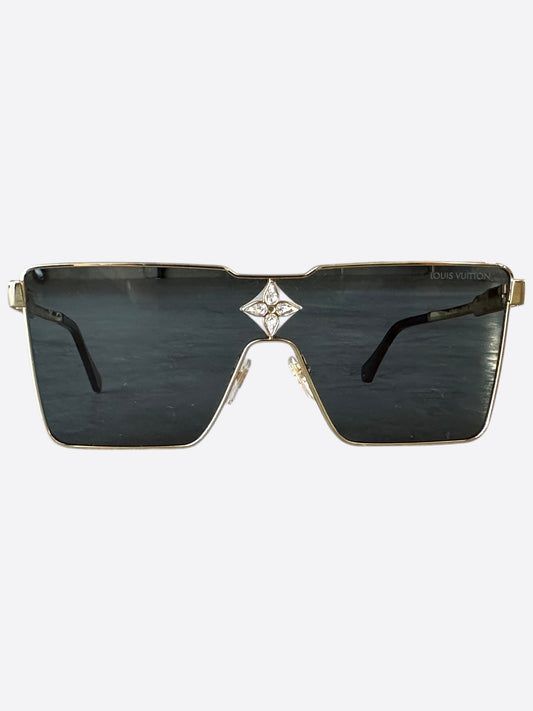 Louis Vuitton Gold Cyclone Metal Sunglasses