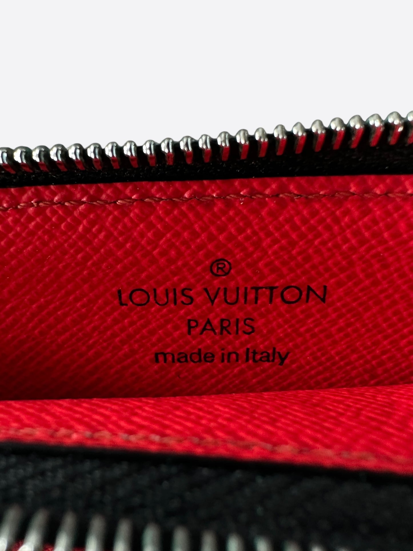 Louis Vuitton Red Taigarama Monogram Coin Card Holder