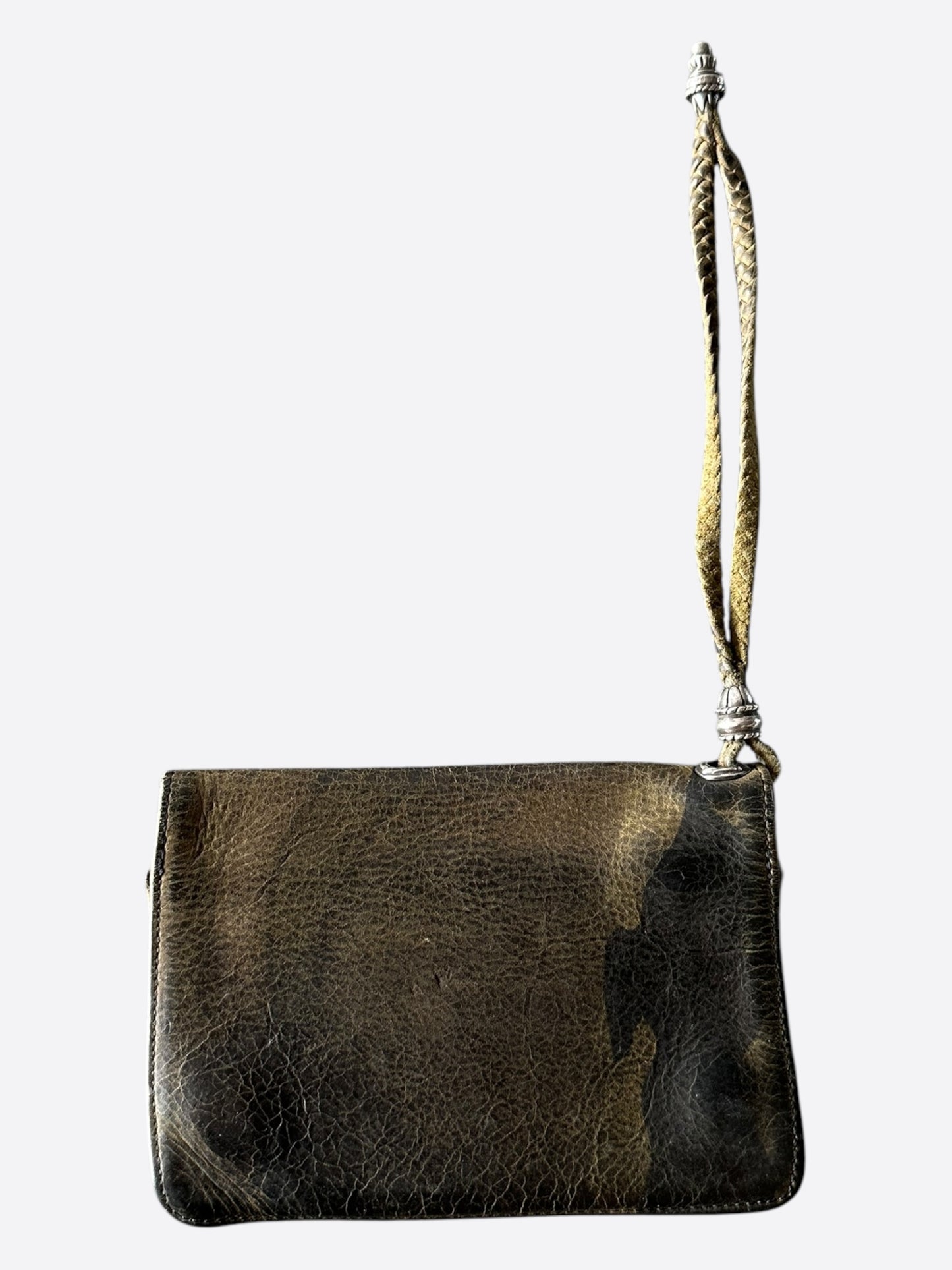 Chrome Hearts Green Camouflage Cross Patch Wallet