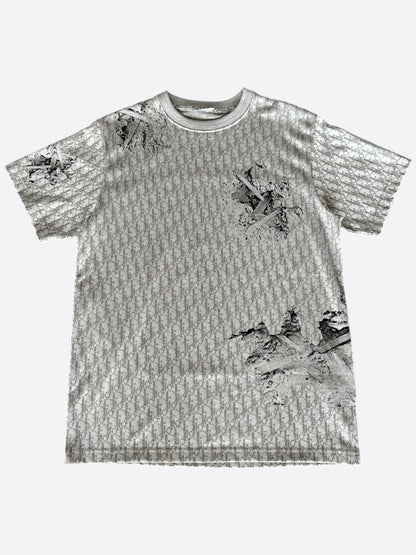 Dior Daniel Arsham Grey Oblique T-Shirt