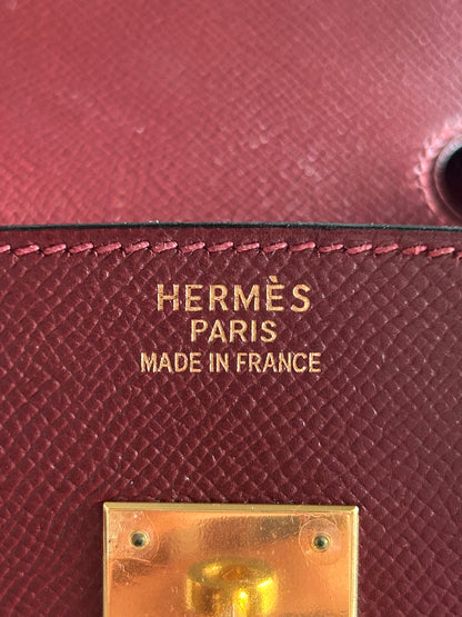 Hermes Rouge H & Gold Hardware Epsom Birkin 35