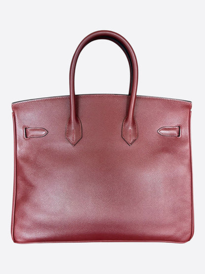 Hermes Rouge H & Gold Hardware Epsom Birkin 35