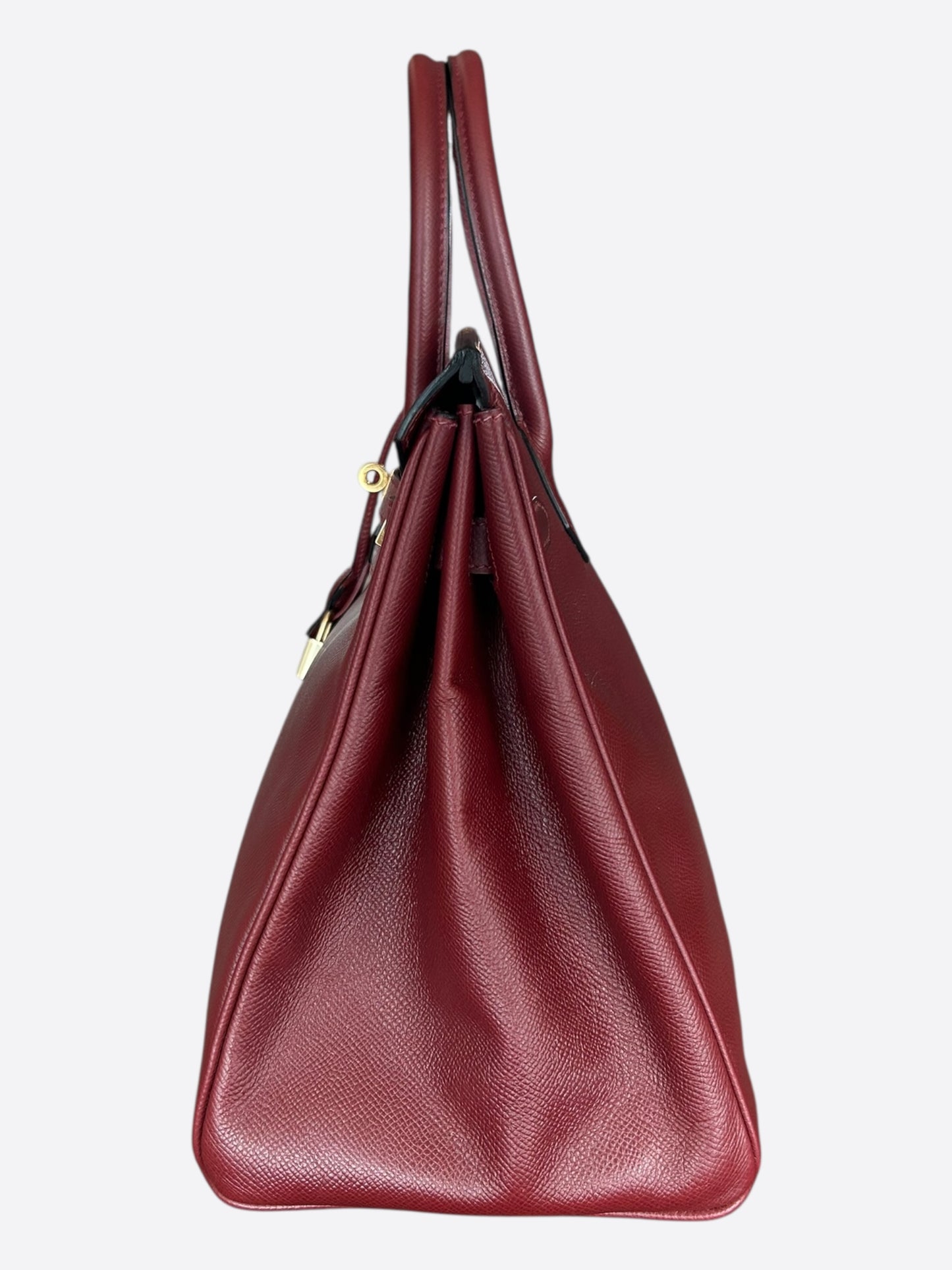 Hermes Rouge H & Gold Hardware Epsom Birkin 35