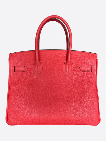 Hermes Watermelon & Palladium Togo Birkin 30