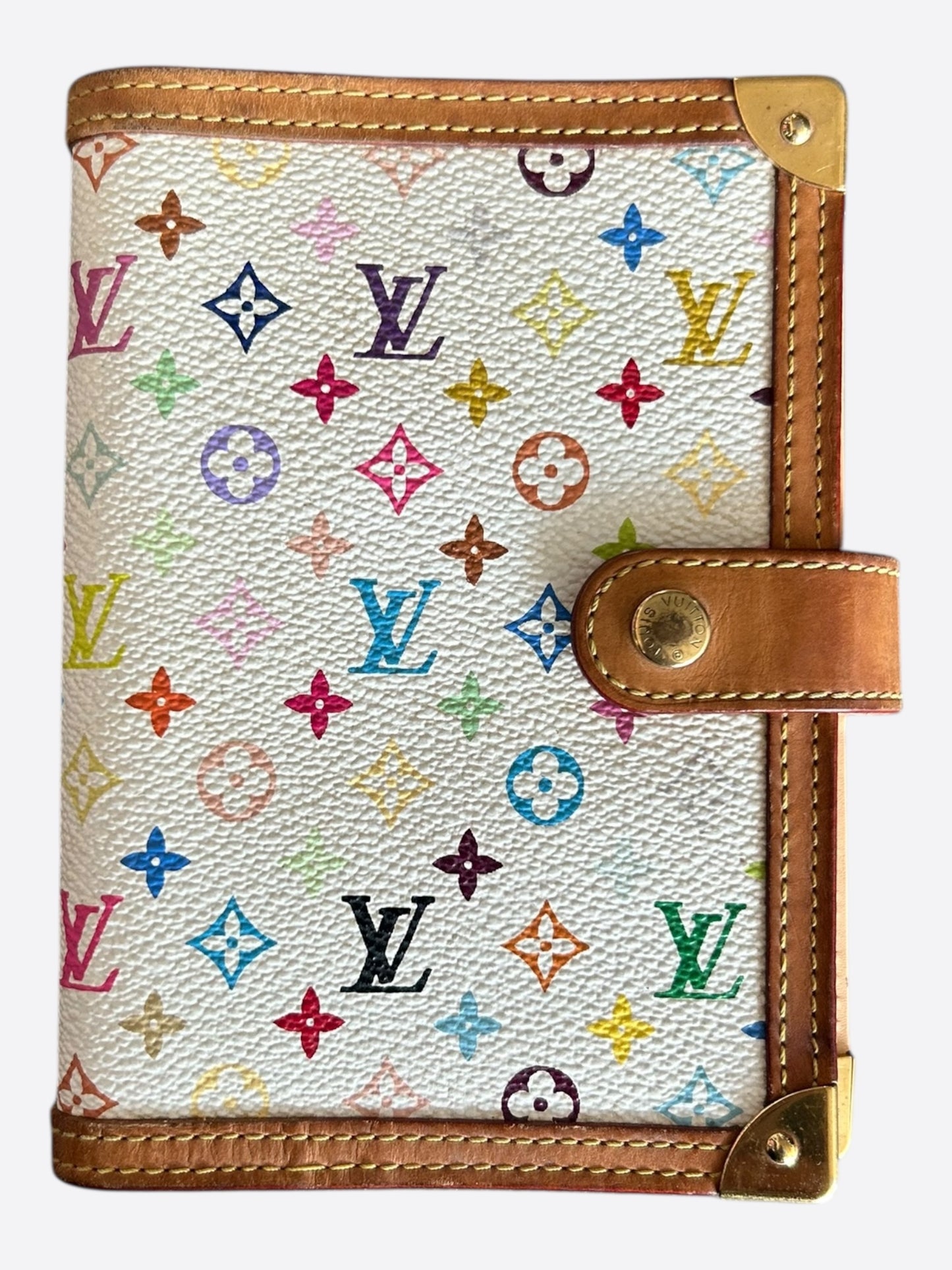 Louis Vuitton Takashi Murakami White Agenda PM
