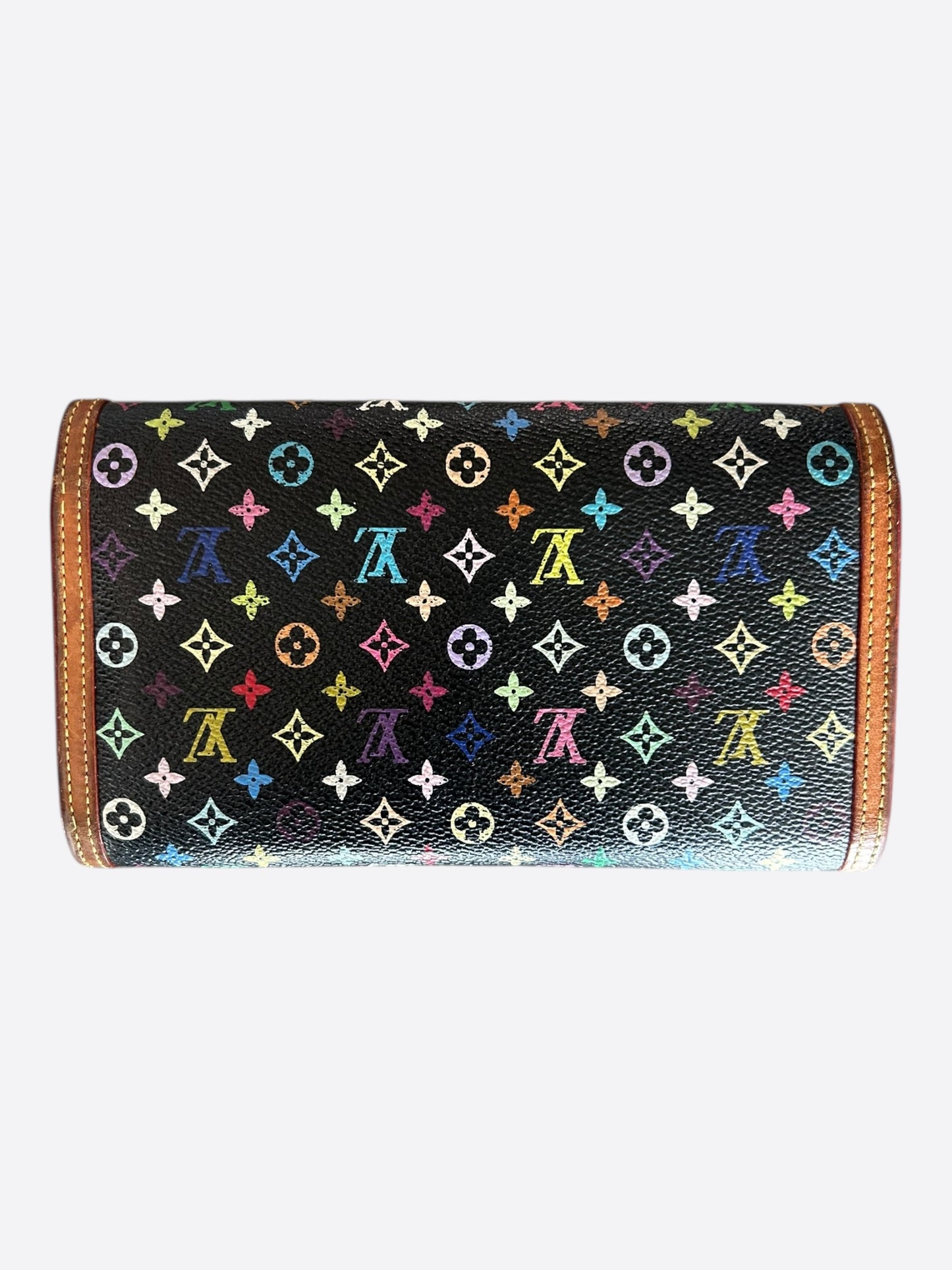 Louis Vuitton Takashi Murakami Black Porte Tresor Wallet