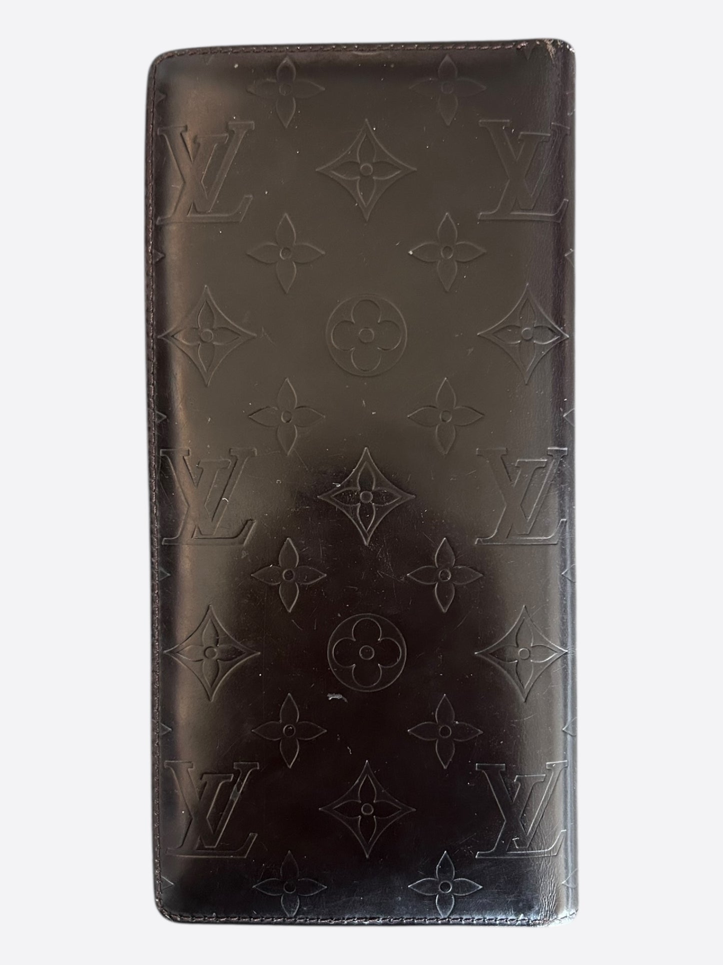 Louis Vuitton Black Vernis Monogram Brazza Wallet