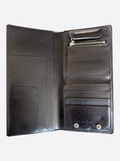 Louis Vuitton Black Vernis Monogram Brazza Wallet