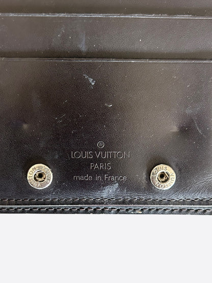 Louis Vuitton Black Vernis Monogram Brazza Wallet