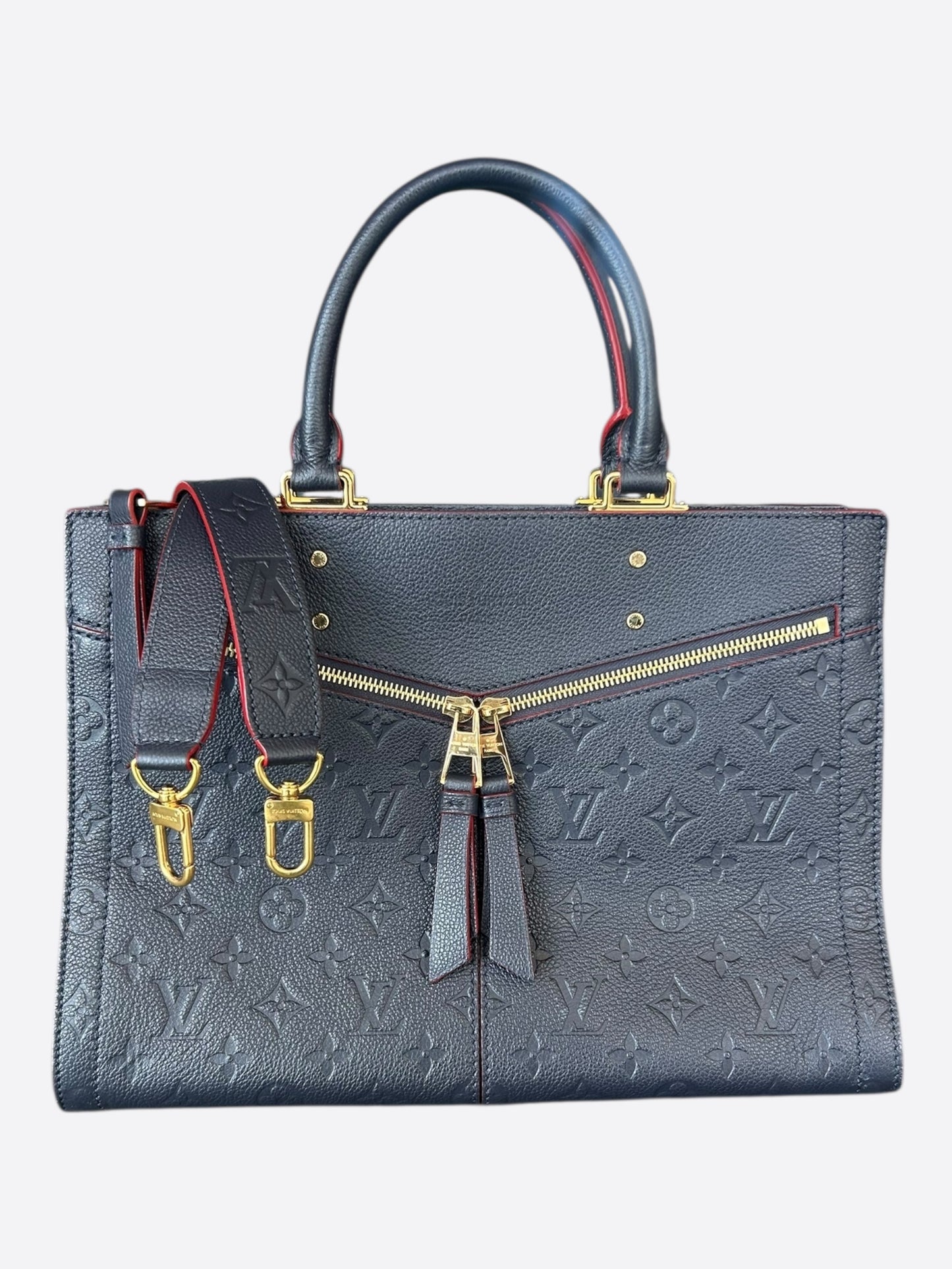 Louis Vuitton Navy Monogram Empreinte Sully PM